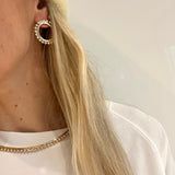 FULL MOON EARRINGS WITH SWAROVSKI