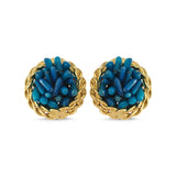 NEST EARRINGS DEEP BLUE