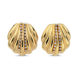 CRYSTAL SHELL EARRINGS