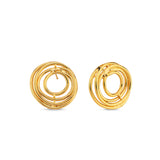 WHEEL GOLD EARRINGS