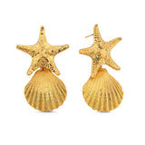 STARRY SCALLOP EARRINGS