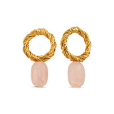 WICKER PINK EARRINGS
