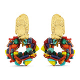 WREATH EARRINGS MULTI