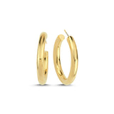 GOLDEN MIDI CIRCLE HOOPS