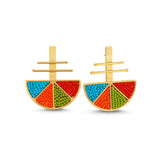 AMARA EARRINGS MULTI RED