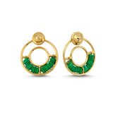 CONICAL CIRCLE HOOPS GREEN