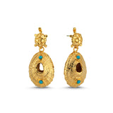 TORTOISE BLUE EARRINGS