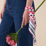 SCARF LISALINA DROPS PINK