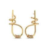 B EARRINGS SWAROVSKY