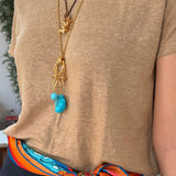 DANCING GIRL TURQUOISE NECKLACE