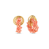 WHEEL EARRINGS ROSE