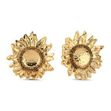 SUNFLOWER COGNAC EARRINGS