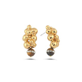 AMBER EARRINGS WITH TIGER'S EYE & SWAROVSKI