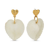 HEART SEA SHELL EARRINGS