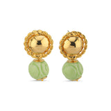 TWISTED BALLS GREEN CERAMIC