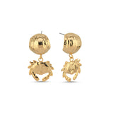 CRAB DROP EARRINGS