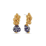 AMBER EARRINGS LADYBUG