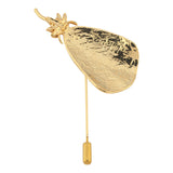 GOLDEN PEAR STICK BROOCH