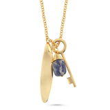 KEY NECKLACE BLUE