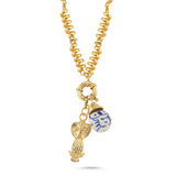 FUSILLI NECKLACE WITH OWL CHARM