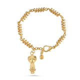 FUSILLI ANKLET WITH OWL CHARM