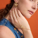 GOLD HEART HAND CHAIN