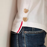 GOLD HEART CUFFLINKS