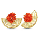 LILI WING EARRINGS ORANGE