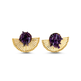 LILI WING EARRINGS LILAC