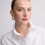 HELI ROUND CRYSTAL HOOPS