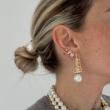 AFRICAN EARRINGS PEARLS