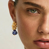 AMBER EARRINGS LADYBUG