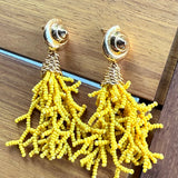 YELLOW SHELL EARRINGS