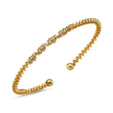 LISA 14K GOLD BRACELET WITH COGNAC DIAMONDS