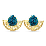 LILI WING EARRINGS DEEP BLUE