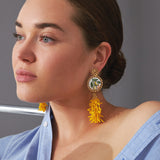 SORRENTO CIRCLE EARRINGS YELLOW