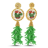 RAVELLO EARRINGS GREEN