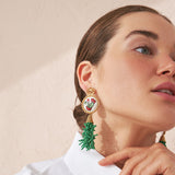 RAVELLO EARRINGS GREEN