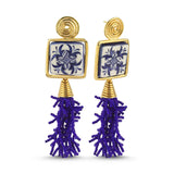 MINORI EARRINGS BLUE