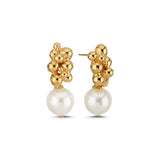 AMBER EARRINGS PEARL