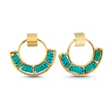 HADIZA EARRINGS TURQUOISE