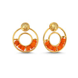 CONICAL CIRCLE HOOPS ORANGE