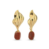 MERMAID EARRINGS RED JASPER