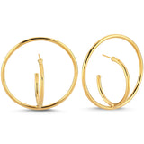 GOLD ROUNDS HOOPS