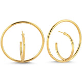 GOLD ROUNDS HOOPS