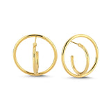 MINI GOLD ROUNDS HOOPS