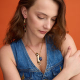 KEY NECKLACE BLUE