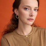 FULL MOON EARRINGS WITH SWAROVSKI