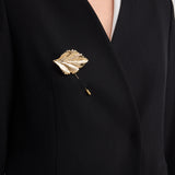 WHISPERING LEAF STICK BROOCH